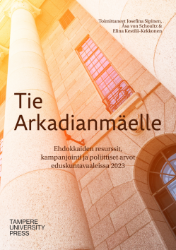 Kannessa lähikuva eduskuntatalosta.