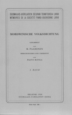 Kirjan kansi, jossa kirjan nimi, tekijä ja sarja