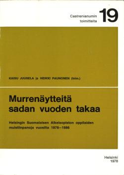 Kirjan kansi, ruskea neliö vaalealla pohjalla, jonka päällä kirjan nimi, tekijä ja sarja